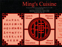 Tablet Screenshot of mingsmenu.com